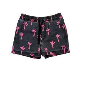 Beau Hudson Pink Palm Trees Swim Shorts